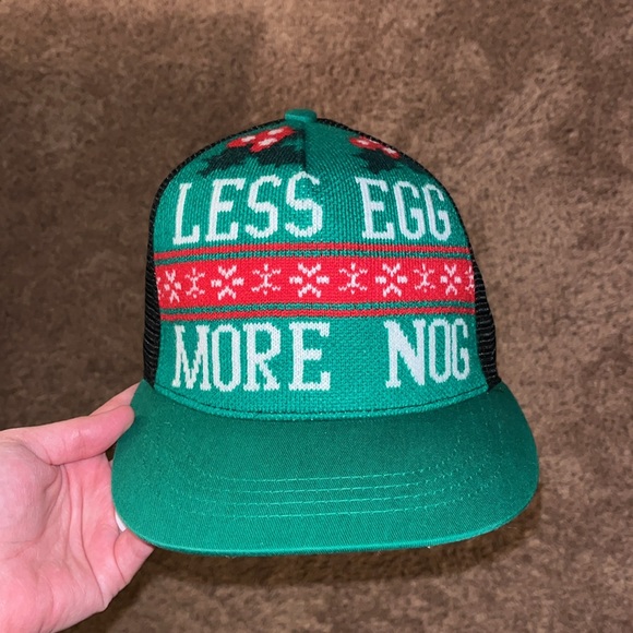 Other - Vintage ugly Christmas hat no signs of wear great condition less egg more nog